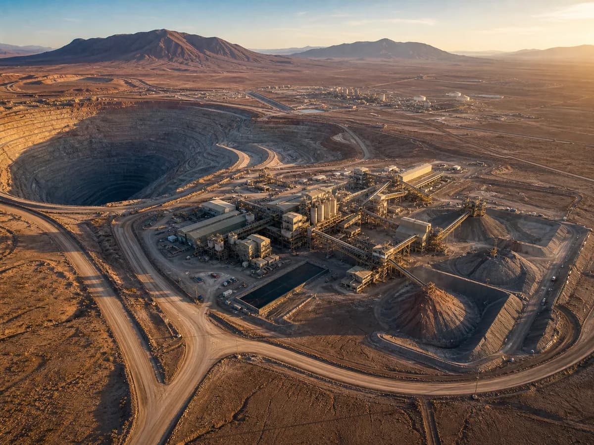Complejo minero de cobre Confluencia en Sierra Gorda, Región de Antofagasta
