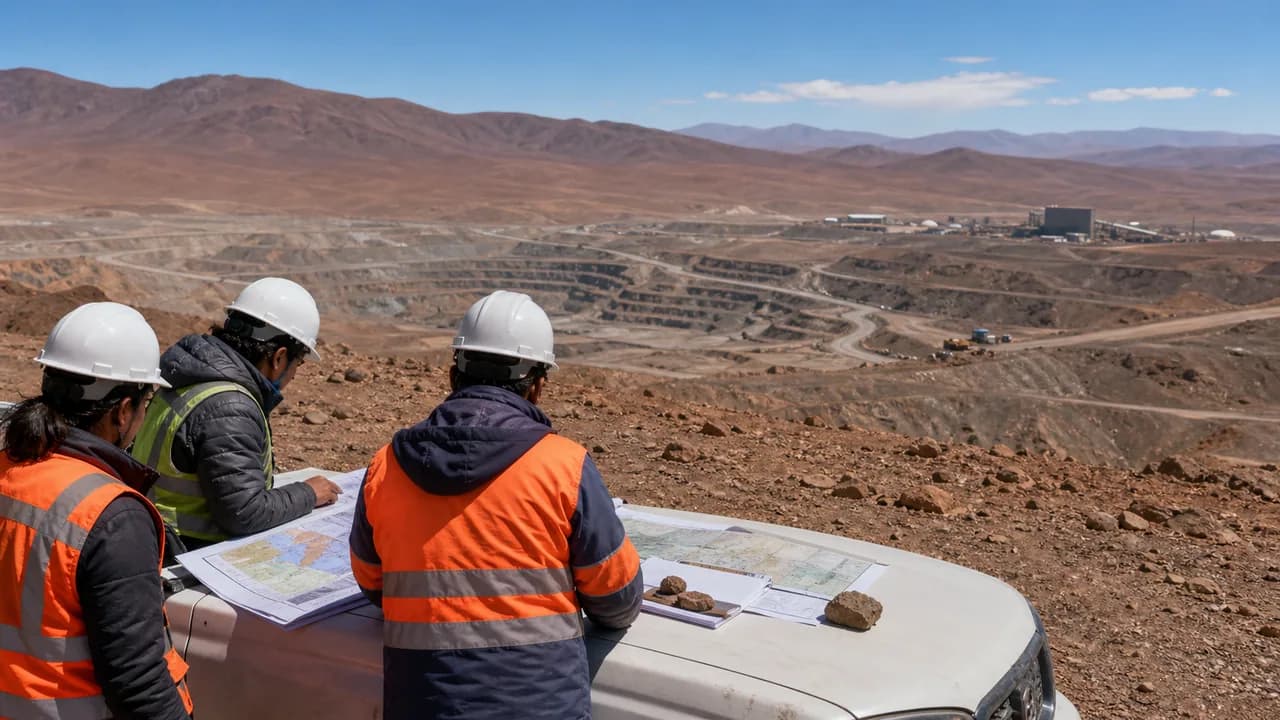 Faena minera en el norte de Chile bajo nuevo marco regulatorio